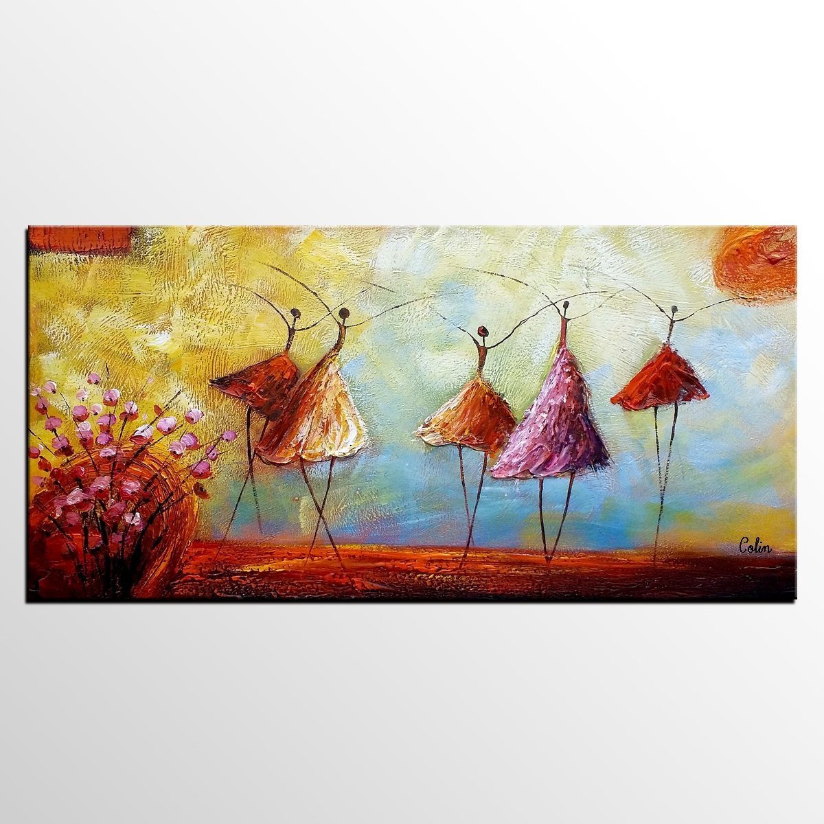 Contemporary Artwork, Ballet Dancer Painting, Abstract Artwork, Painting for Sale, Original Painting-artworkcanvas