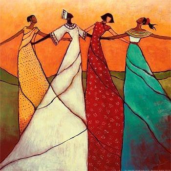 African Girl Painting, African Woman Wall Art, Acrylic Painting, Modern Painting-artworkcanvas