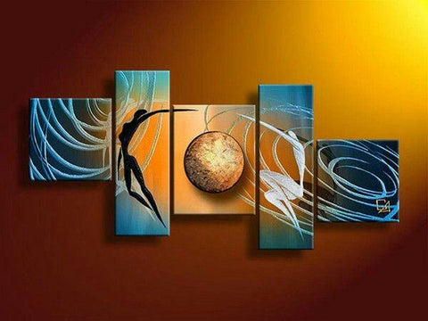 Abstract Art of Love, Living Room Acrylic Paintings, Love Abstract Painting, Living Room Wall Art Paintings, Multiple Canvas Paintings-artworkcanvas