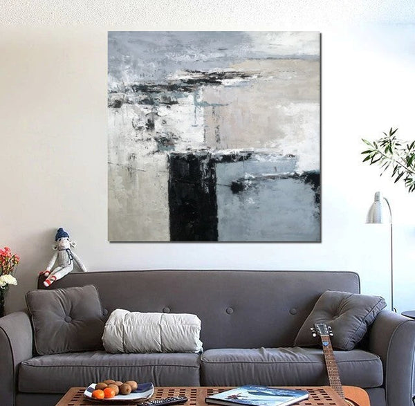 Simple Acrylic Paintings, Modern Wall Art Paintings for Living Room, Dining Room Acrylic Paintings, Heavy Texture Canvas Art, Buy Art Online-artworkcanvas