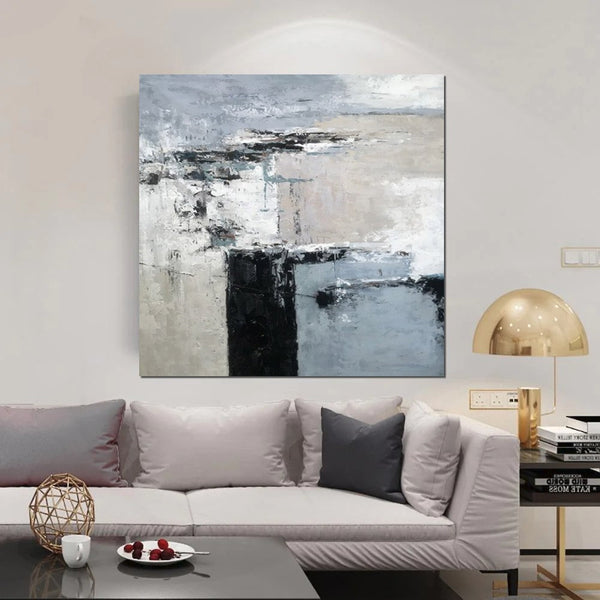 Simple Acrylic Paintings, Modern Wall Art Paintings for Living Room, Dining Room Acrylic Paintings, Heavy Texture Canvas Art, Buy Art Online-artworkcanvas