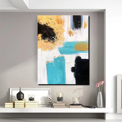 Bedroom Wall Art Paintings, Acrylic Abstract Paintings, Large Painting on Canvas, Buy Abstract Painting Online, Simple Modern Art-artworkcanvas