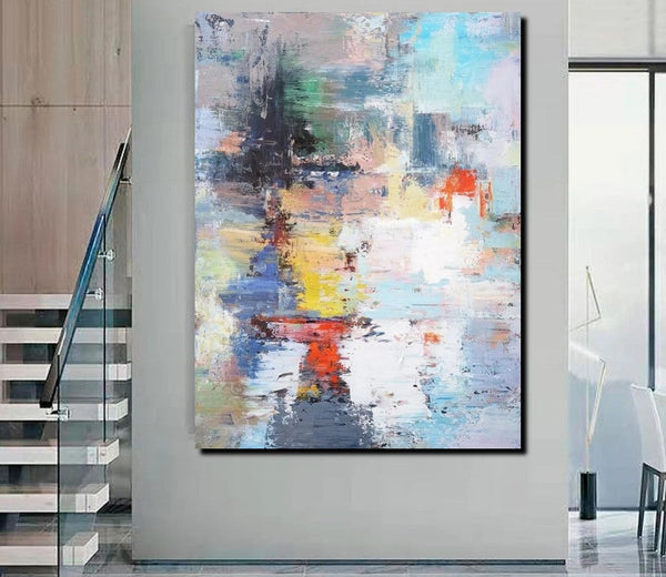 Modern Paintings Behind Sofa, Acrylic Paintings on Canvas, Large Painting for Sale, Contemporary Canvas Wall Art, Buy Paintings Online-artworkcanvas