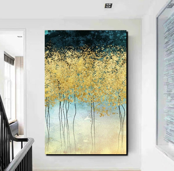 Simple Modern Art, Bedroom Wall Art Ideas, Tree Paintings, Buy Wall Art Online, Simple Abstract Art, Large Acrylic Painting on Canvas-artworkcanvas