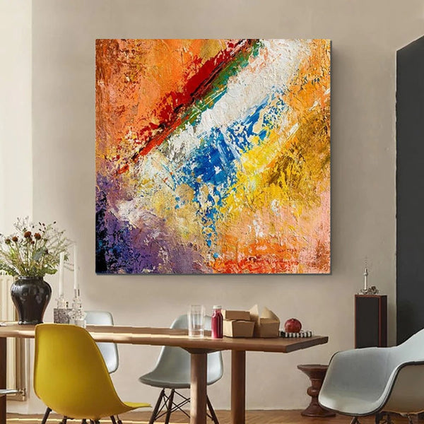 Hand Painted Acrylic Painting, Wall Art Painting for Living Room, Modern Contemporary Artwork, Acrylic Paintings for Dining Room-artworkcanvas