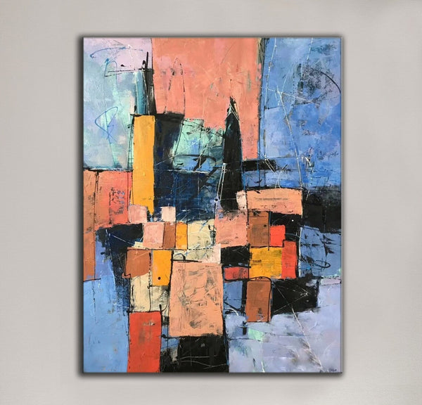 Simple Wall Art Ideas, Modern Abstract Painting, Contemporary Abstract Paintings for Living Room, Buy Art Online, Large Acrylic Canvas Paintings-artworkcanvas
