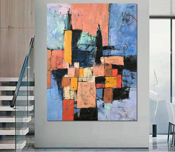 Simple Wall Art Ideas, Modern Abstract Painting, Contemporary Abstract Paintings for Living Room, Buy Art Online, Large Acrylic Canvas Paintings-artworkcanvas