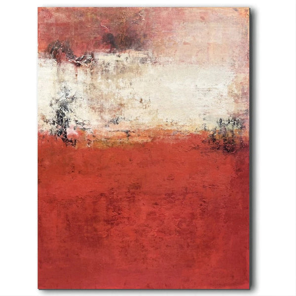 Canvas Painting for Living Room, Huge Contemporary Abstract Artwork, Red Abstract Painting Ideas for Interior Design, Modern Wall Art Painting-artworkcanvas
