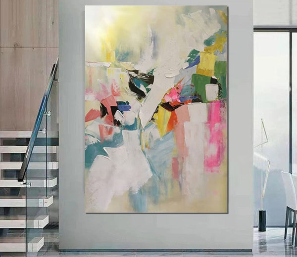 Large Canvas Art Ideas, Large Painting for Living Room, Contemporary Acrylic Art Painting, Buy Large Paintings Online, Simple Modern Art-artworkcanvas